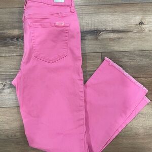 Seven7 Bright Pink Ankle Jeans